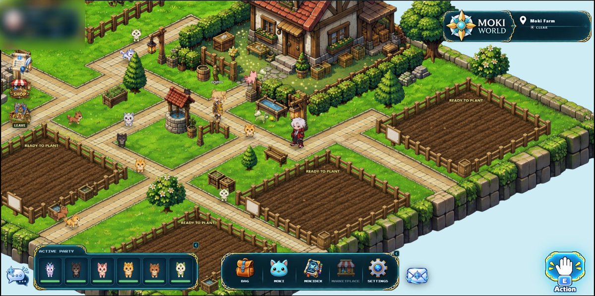 MokiWorlds's tweet photo. 🌱 Farming is now up in Moki World!

Plant and harvest crops, use them for your Moki 🐾, or sell them on the Marketplace 🛒.

Every harvest has a purpose. 🌾✨

Plant. Harvest. Use. Sell. Grow.

#MokiWorld #Web3 https://t.co/uuiKJ2yMH9