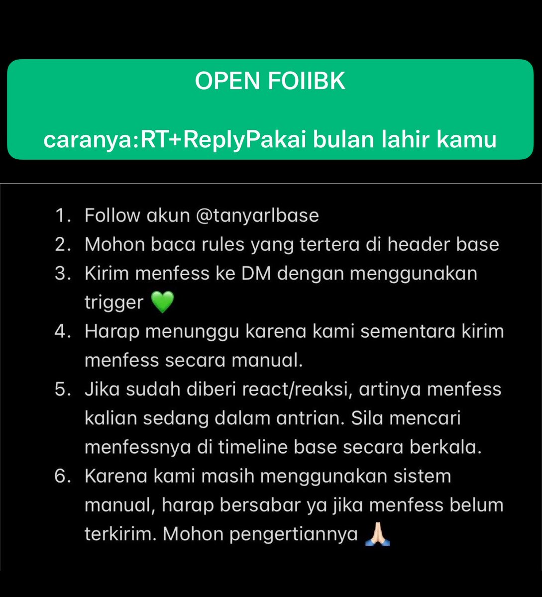 TanyarlBase's tweet photo. 🛎️ HAYUK lKUT 

- adm el https://t.co/PxK2pxGfhu