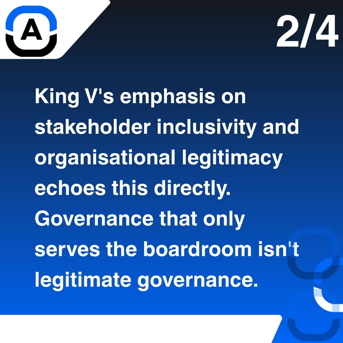 augilityGRC's tweet photo. Is Ubuntu the ultimate governance principle? This Heritage Month, we explore its link to King V's stakeholder inclusivity and what real accountability looks like in practice.

What does accountability to your stakeholders actually look like in practice, not just on paper? https://t.co/DohuTjpkeD