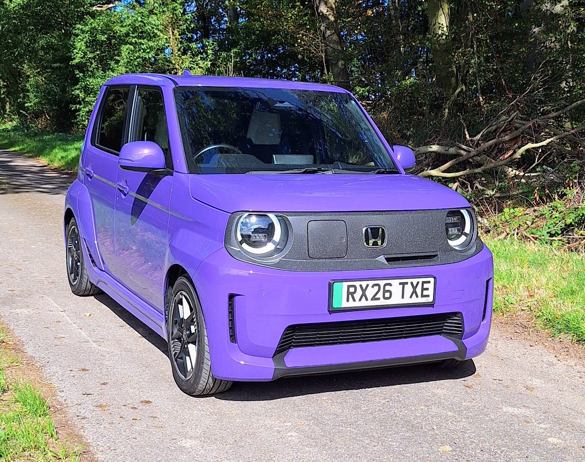 garethherincx's tweet photo. I've just spent a week with the dinky little Honda Super-N city car. Nimble and surprisingly spacious, it's priced from just £18,025 and it's one of the most entertaining EVs on the road 👍 https://t.co/Mb5n52Atji