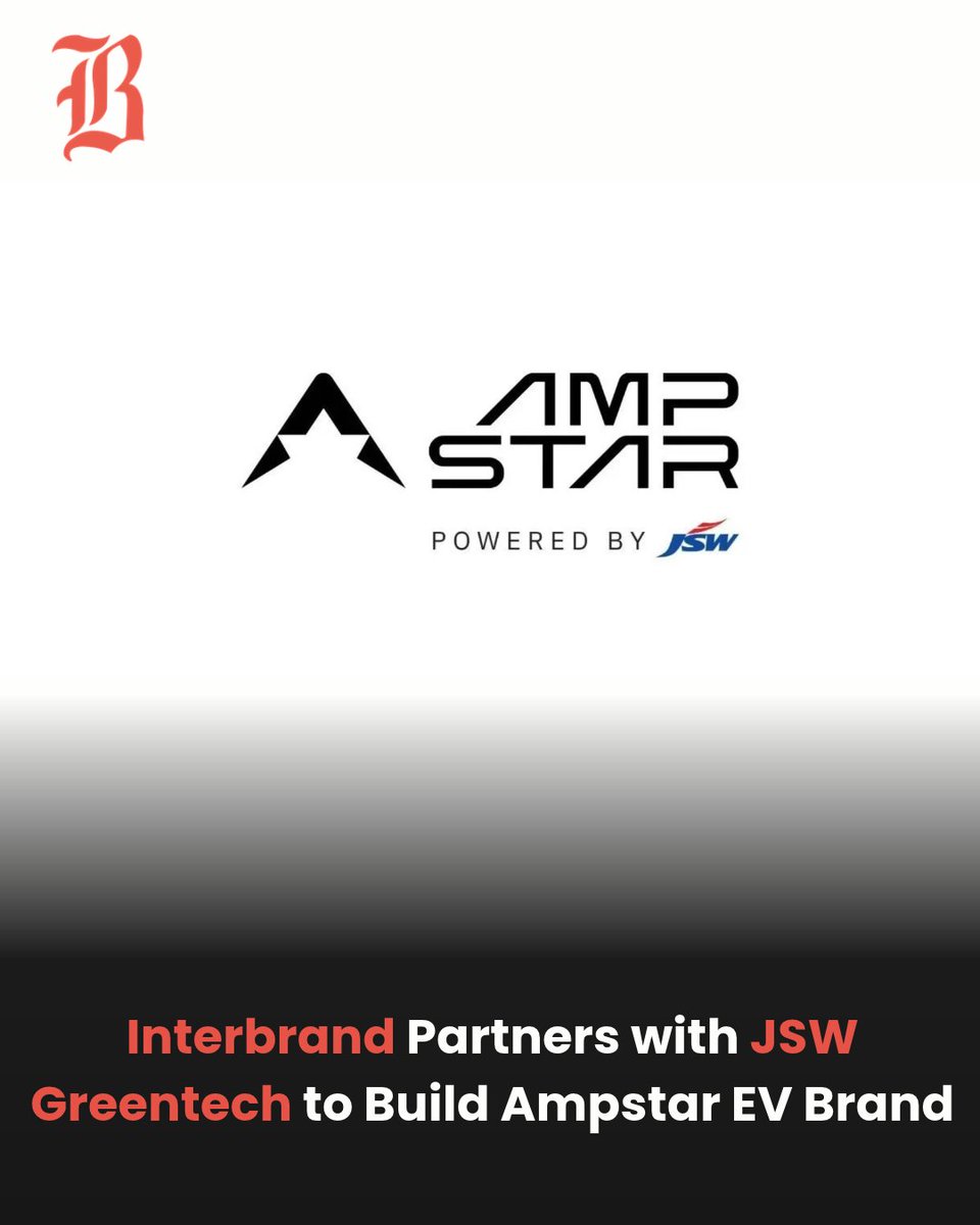 brandcommunion's tweet photo. @Interbrand partners with JSW Greentech to develop the brand strategy, positioning and visual identity for Ampstar, its new electric commercial mobility brand.
Read more : https://t.co/aN6dpZjBPq
#Ampstar #JSWGreentech #ElectricMobility https://t.co/xvH7CgcJoH