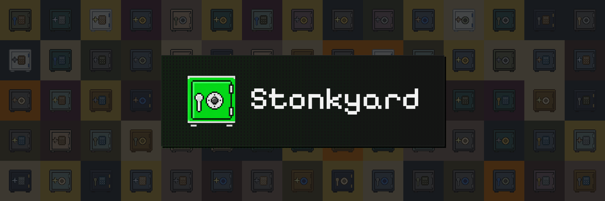 StonkyardRH's tweet photo. $STONKYARD is live on @RobinhoodCrypto 

Launch a market. Mint a vault. Collect the stock. 

5,000 ERC-721s, filling with real equities.

The yard is open.

→ https://t.co/TSJz3nnEku

CA: 0xa425bA9969a46F587836cf613007727E6Fa8e059 https://t.co/LXbMW7Q4Ue