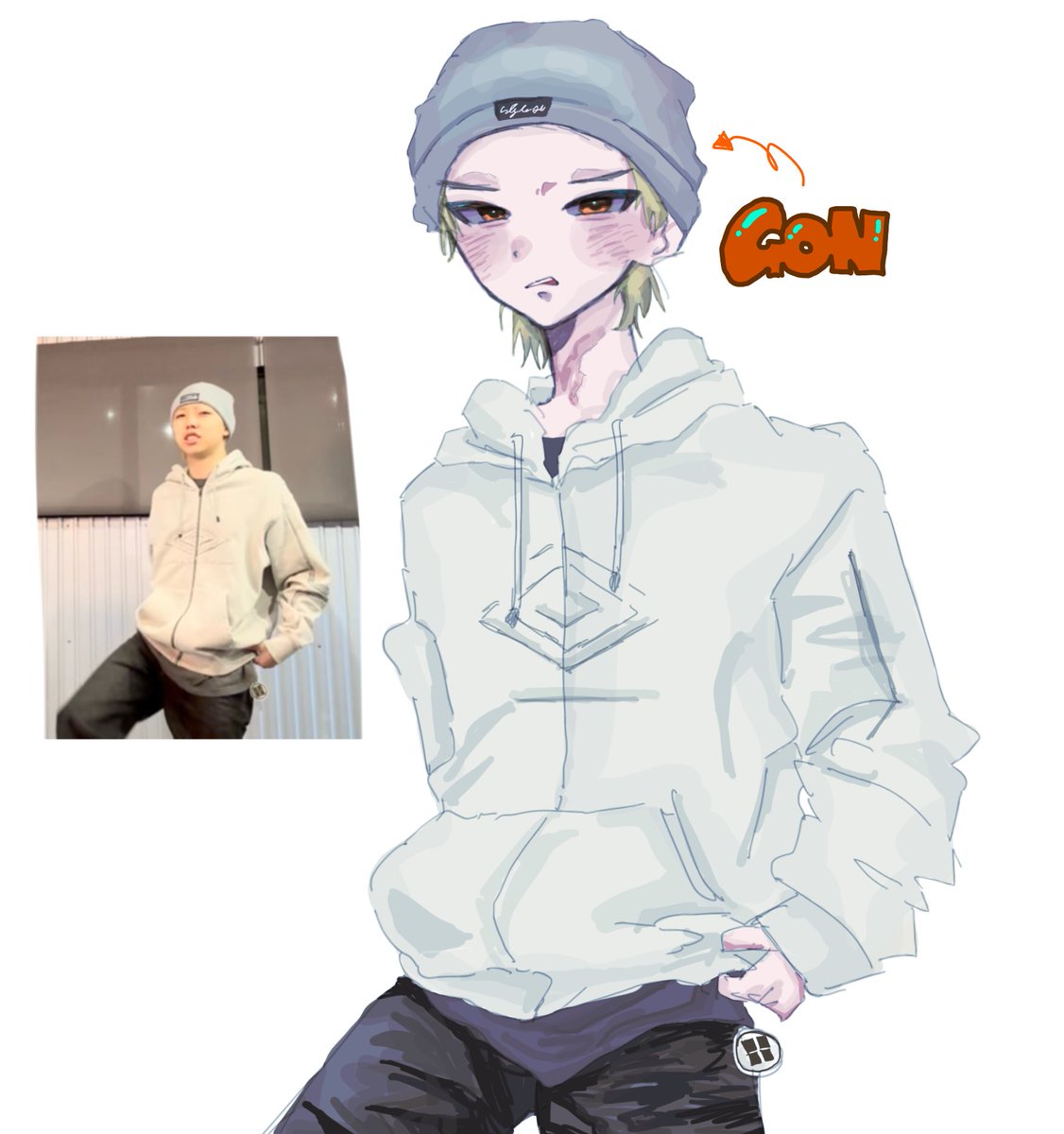 mke3rm's tweet photo. 似てなさすぎてびびる👳👳
#GON絵イム https://t.co/uXRlQAgQAl