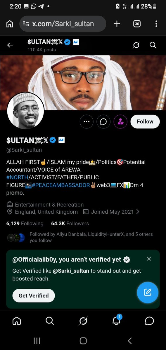 Officialalib0y's tweet photo. @GWANi_MALIYAFX @Orionfundedcom @alhajiabdul__fx @Sarki_sultan @Dr_musacsk @DawdaOntop Done ✅ 💯 https://t.co/OXMbfXb2Tt