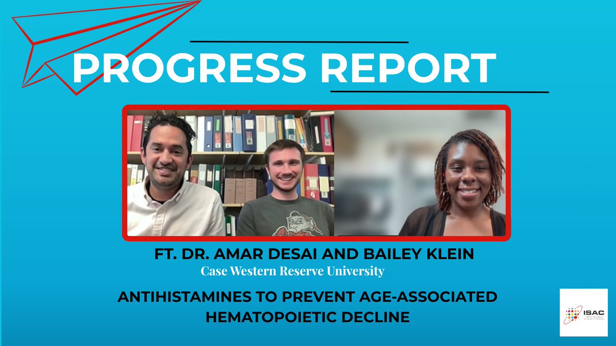 ISAC_KUH's tweet photo. Check out our latest interview in the  ISAC Progress Report series with Dr. @desailabcwru and Bailey Klein! 

You don't want to miss this conversation!

🎥: https://t.co/aflPN1ROPl https://t.co/AKJxhxb8gJ
