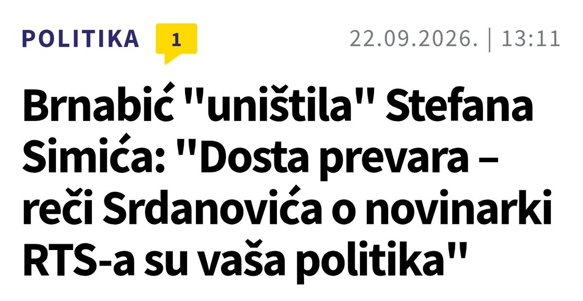 NiksaSoc's tweet photo. Ma kakve lepe reči, narod dobro pamti,  kad je jednom pokazao Simić da mu je politika prevara, nema šanse da se opere ikada više. https://t.co/yevvwXtedr