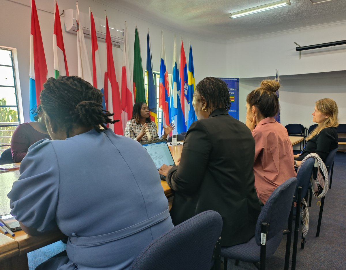 unwomenzw's tweet photo. Advancing Strategic Partnerships #ForAllWomenAndGirls @UN_Women Regional Director @annamutavati met with @euinzim 🇪🇺 and @SwissEmbZim🇨🇭to reflect on the current funding landscape, reinforce ongoing partnerships on #GenderEquality &amp; explore new opportunities for future cooperation https://t.co/cDiha0ywBe