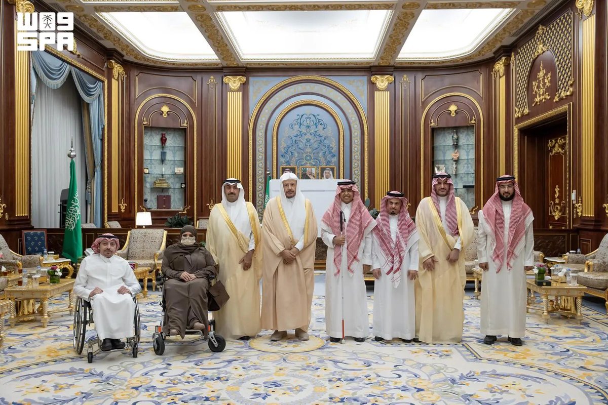 SPAregions's tweet photo. رئيس مجلس الشورى يستقبل عددًا من الأشخاص ذوي الإعاقة.. بمناسبة اليوم الوطني السعودي. 
https://t.co/CDGBT0maqU
#واس https://t.co/ZmwX60rRUK