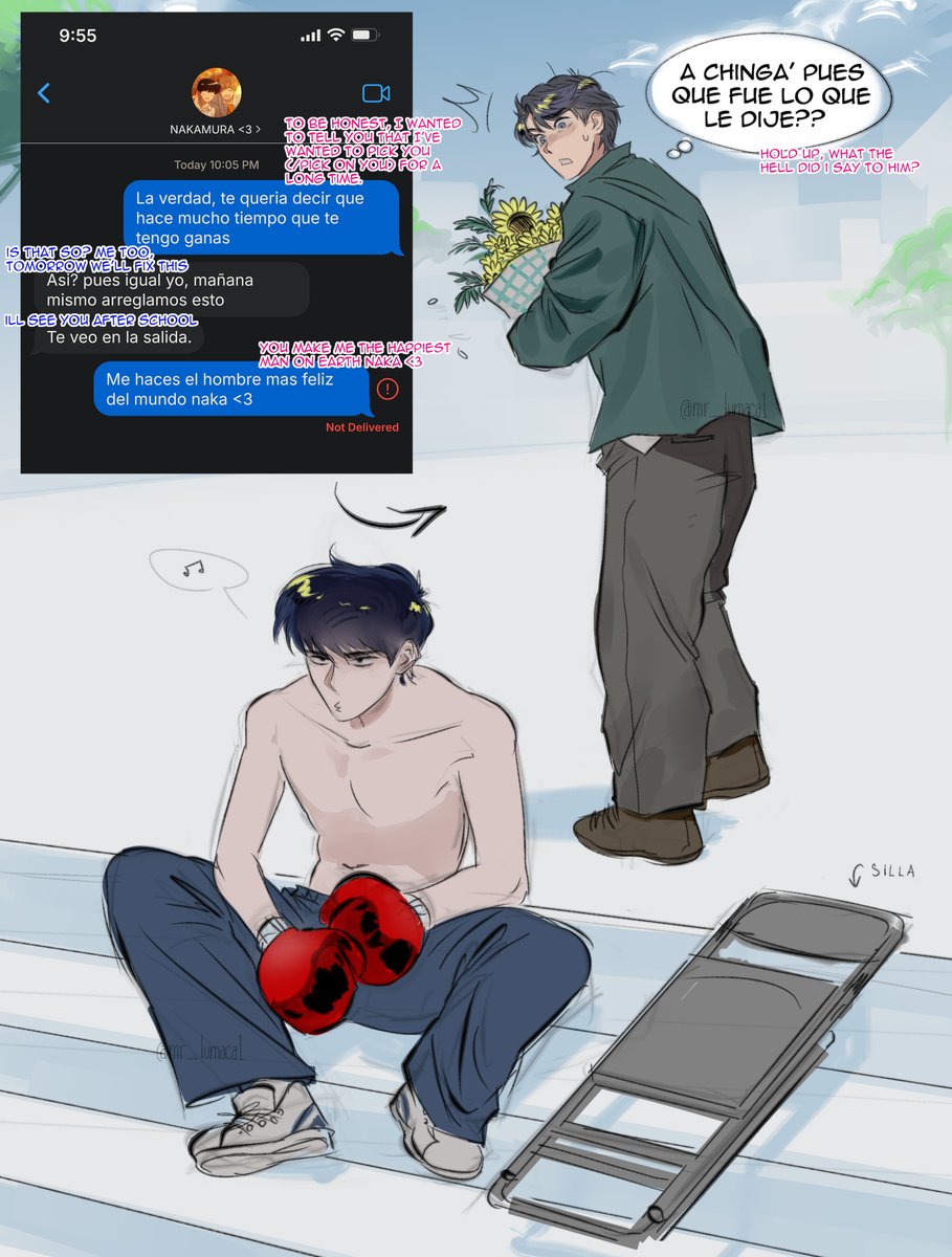 mr_lumaca1's tweet photo. mas de mi comic matsunaka tematica conalep, le llevo sus flores amarillas <3 #ガンバレ中村くん #ganbarenakamurakun #matsunaka https://t.co/xwnmGuqLWy