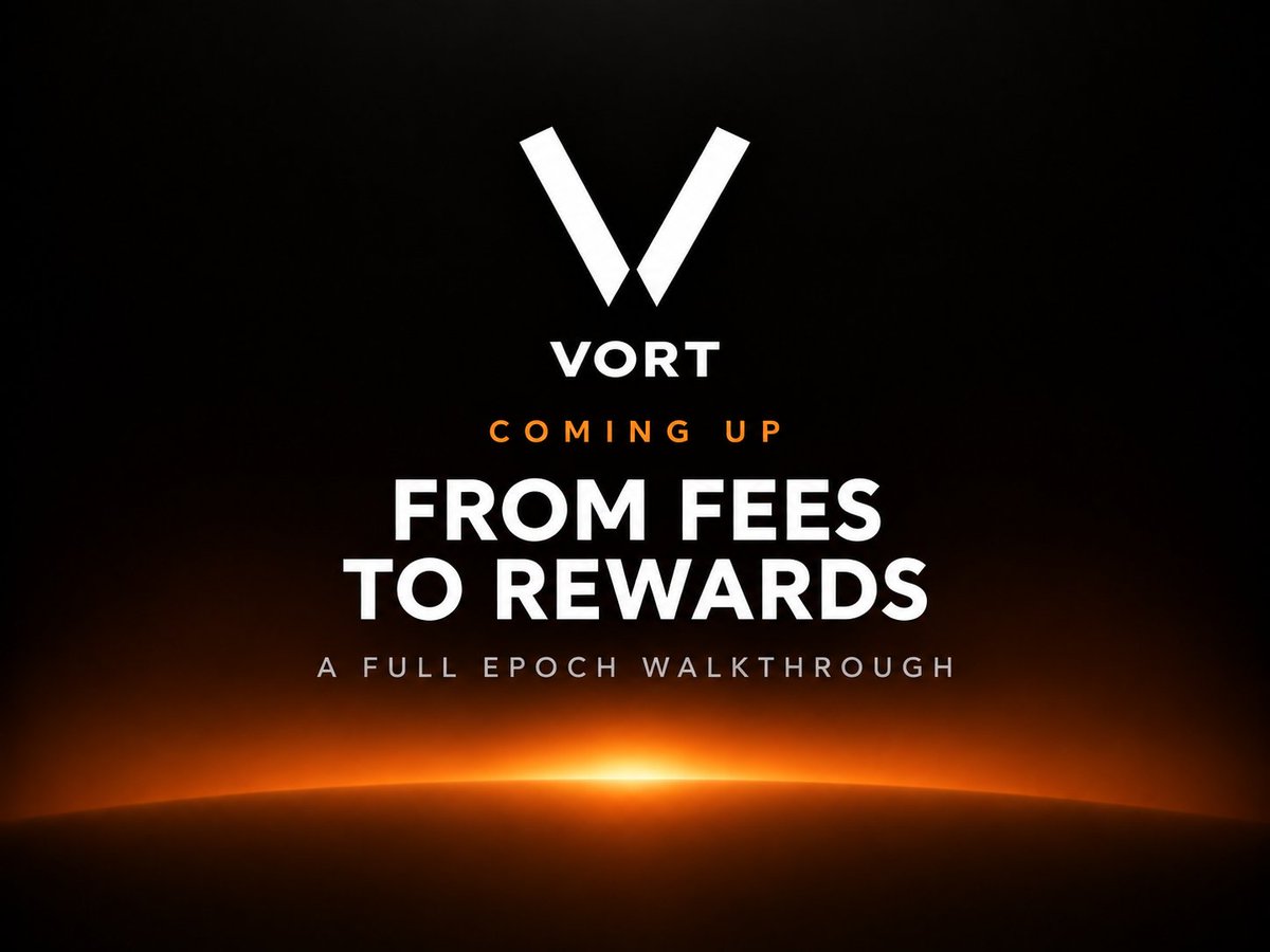 VortLaunch's tweet photo. We’re planning a video to walk you through a full VORT reward cycle, right on the website.

We’ll show how fees build up, what starts a new Epoch, how the funds are split, and how rewards reach holders’ wallets. Along the way, we’ll open the transaction links and show you how to check the records yourself.

We’re waiting for the first Epoch after the update to finish so we can use a real example from the new system. Once it settles, we’ll take you through the whole process, step by step.