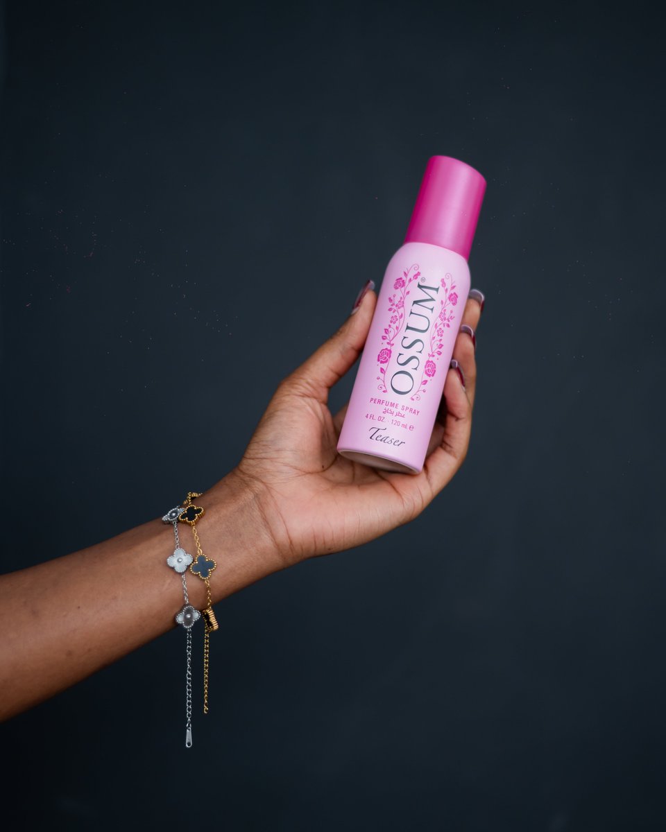 FOGG_UGANDA's tweet photo. Hello #OSSUM girlies 
Have a lovely weekend 💕 
Remember OSSUM perfume sprays are available in 6 variants from the makers of #FOGG
#Fragrance https://t.co/L8PTjqitfJ