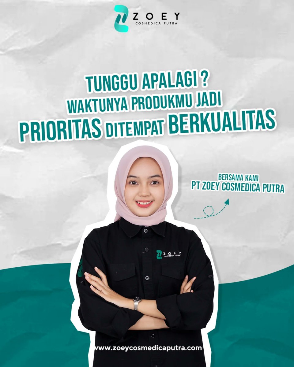HubertHofmwkm's tweet photo. Your skincare products are great, but the packaging feels ordinary? Don’t worry! At PT Zoey Cosmedica Putra, you get
✅ Free, customizable packaging design
✅ High-quality formulations
✅ A stronger brand identity

Make your brand stand out and https://t.co/piI06OEW2d