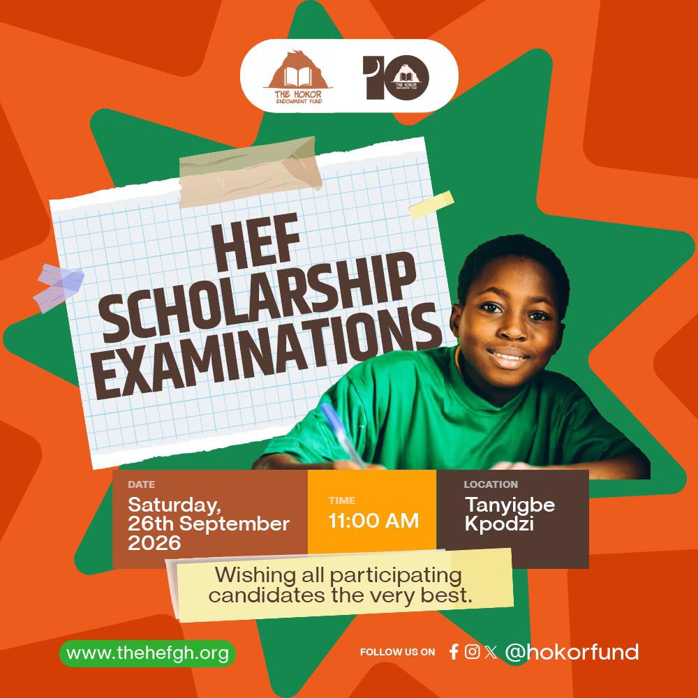 HokorFund's tweet photo. The journey continues! As part of our HEF @ 10 celebrations, we are pleased to welcome candidates to the 2026 HEF Scholarship Examinations.✨

10 Years of Impact. Empowering Dreams. Transforming Futures.

#HEFAt10 #HokorEndowmentFund #WeAreTheChange #TodayForTomorrow https://t.co/oZ7fwAfIH7