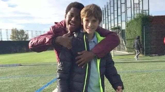 Barca_Archive's tweet photo. Gavi during his first day at La Masia, 2015. ❤️‍🩹💙 https://t.co/y60IotUaEB