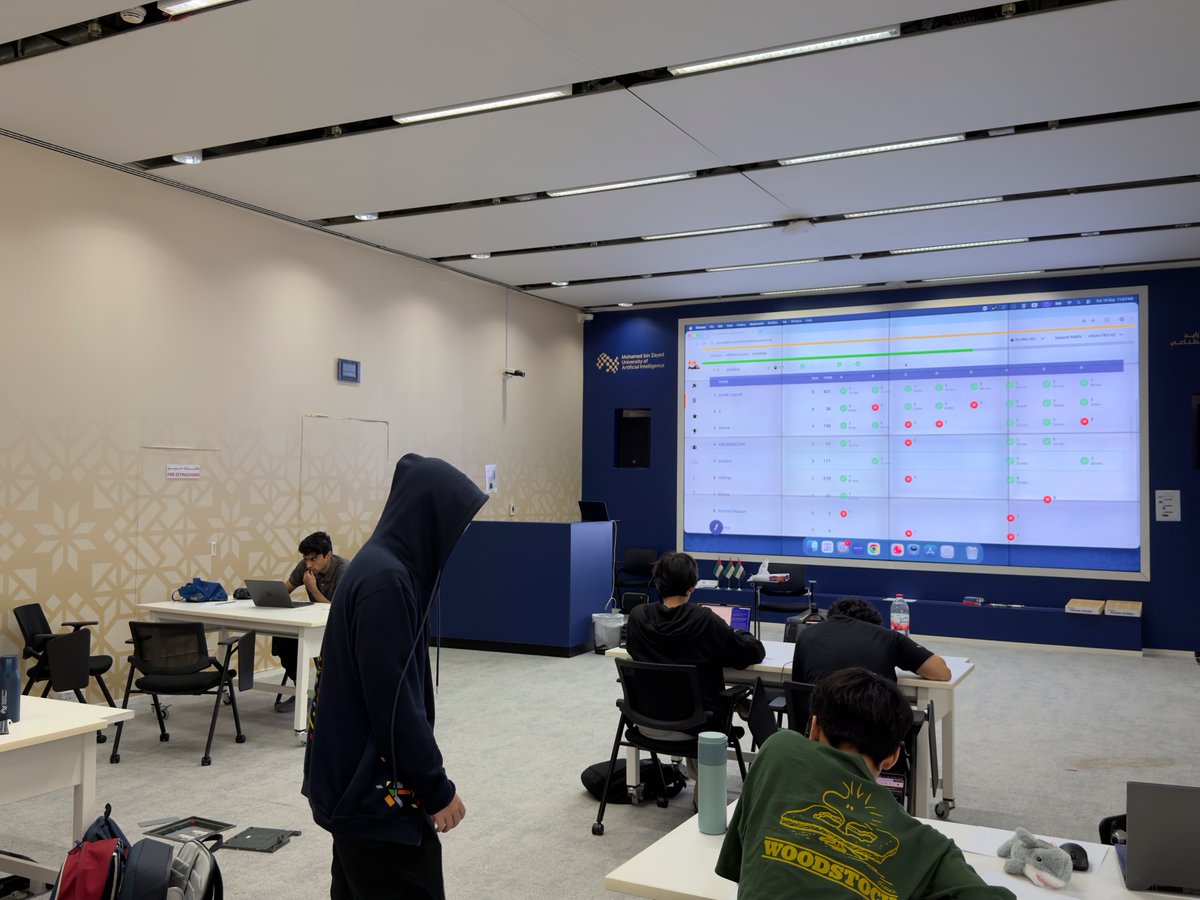 AlhamFikri's tweet photo. It’s that time of year again! Getting @mbzuai’s ICPC team ready for the season ahead

Last year, we won silver at the regional championship and qualified for the World Finals. This year, let’s aim even higher! https://t.co/grKo8KF8L5