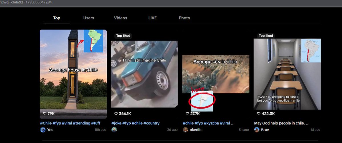 TiktokDeployer's tweet photo. Memes about several different countries are going viral on BOTH TikTok &amp; X! 

People are slandering eachother's countries in the of these videos 

As seen in the screenshots below, it is incredibly viral

Send it! 

https://t.co/iu52XRYIWJ https://t.co/G7CwlfZHyC