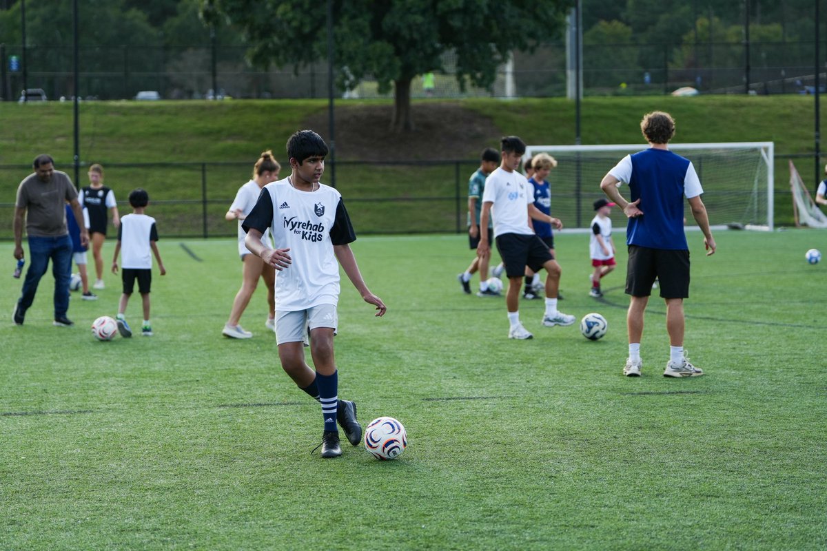 NCFC_Youth's tweet photo. Having a blast at TOPSoccer presented by @ivyrehabforkids 🤩

Big smiles, new friends and so much fun on the field!💙⚽️ https://t.co/gd1fPhu4X8