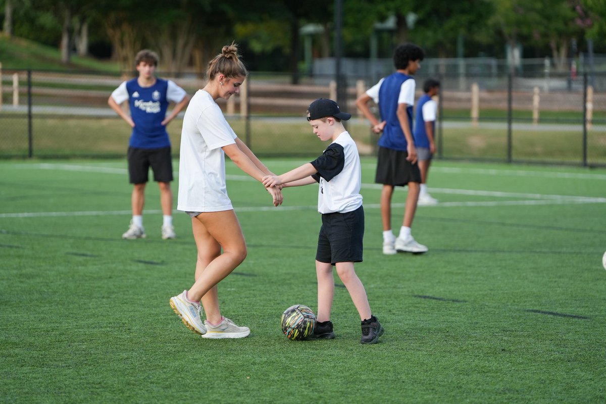NCFC_Youth's tweet photo. Having a blast at TOPSoccer presented by @ivyrehabforkids 🤩

Big smiles, new friends and so much fun on the field!💙⚽️ https://t.co/gd1fPhu4X8