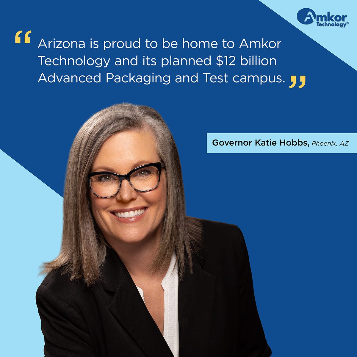 AmkorTechnology's tweet photo. Arizona continues to strengthen its role in the semiconductor industry through investments in advanced packaging and test capabilities that support innovation, supply chain resilience and long-term growth.

Learn more: https://t.co/Y8YxSlWPpV

#OneAmkor #SemiconductorIndustry https://t.co/qOnmVTKCKm