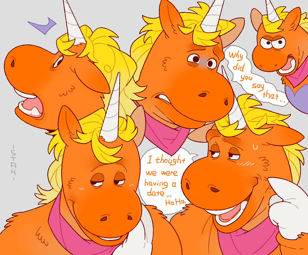 DANGERCITY_'s tweet photo. I love his face so much🤤
#Buddytheunicorn https://t.co/s1bpXEA8RK