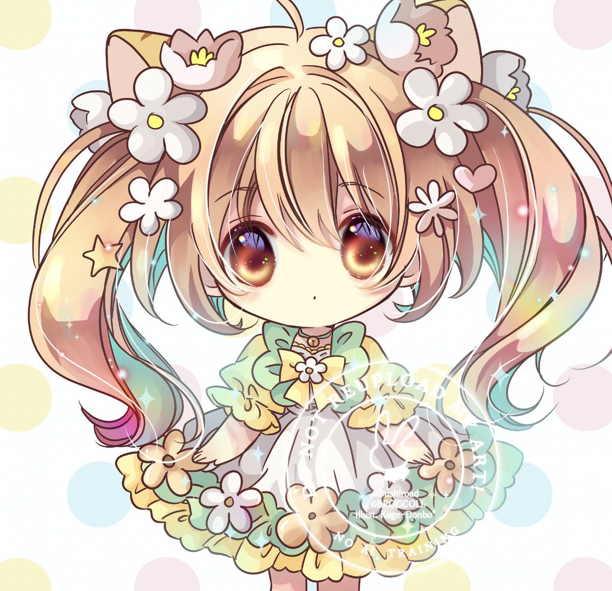 koge_dobo's tweet photo. みなさまに支えられて、ゲーマーズも30周年にゅ( ' x ' ) 

というわけで、本日は描き下ろしぷちこご挨拶〜📣('ᴗ' )و https://t.co/be8dV7JzyF