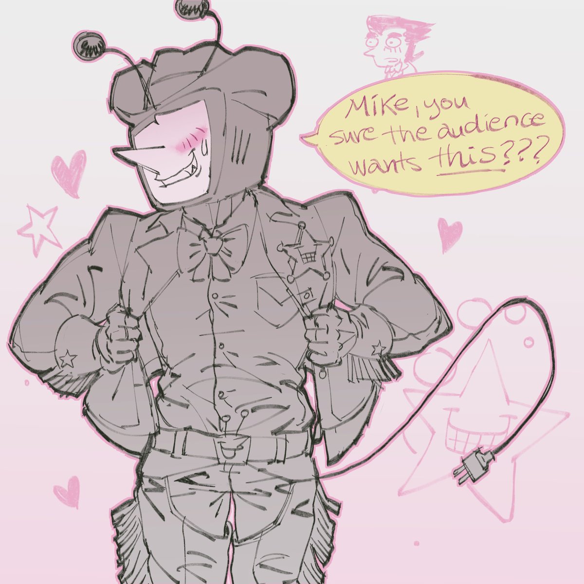 whostolemyeggs's tweet photo. Cowboy tenna sketch
#tenna #deltarune https://t.co/Y6CwMVc55C