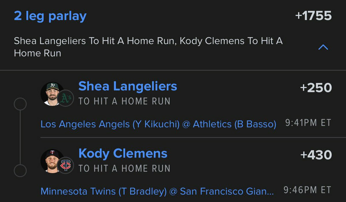 CashBoy6507's tweet photo. The best two for Dinger Tuesday π°π
ππ―JOIN THE WINNING TEAM ON DISCORD
https://t.co/kohPyf4tlY
#NBA π | #WNBA | #CBB π |Β #PrizePicks π | #PROPS | #POTD π | #Picks | #MLB βΎ | #Gamblingπ | #Parlay @Playbook
#Sportsbetting #NFLΒ Β
#DraftKings #Fanduel https://t.co/0vkpDXxlj0