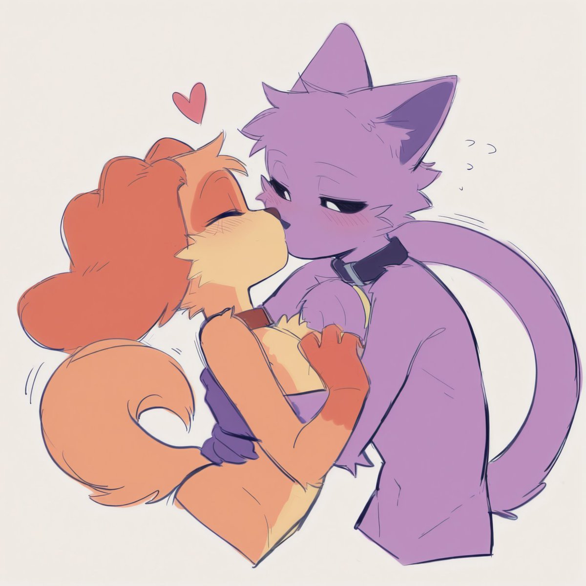mapaws_pyr's tweet photo. Dogday x Catnap 🧡💜

(SFW) https://t.co/OkZisgAMjw