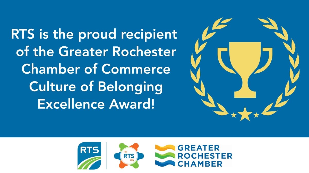 enjoyRTS's tweet photo. RTS has received the @RochesterChambr 2026 Excellence Award for Culture of Belonging! 

https://t.co/wd3CLnxhFP https://t.co/PIYUjxXgLF
