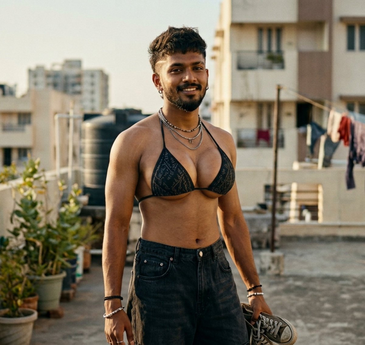 20genderfluid's tweet photo. Banglore Non Gender Binary Man 🌈 

#Genderfluid #Nongenderbinary https://t.co/7FvjQwMgUt