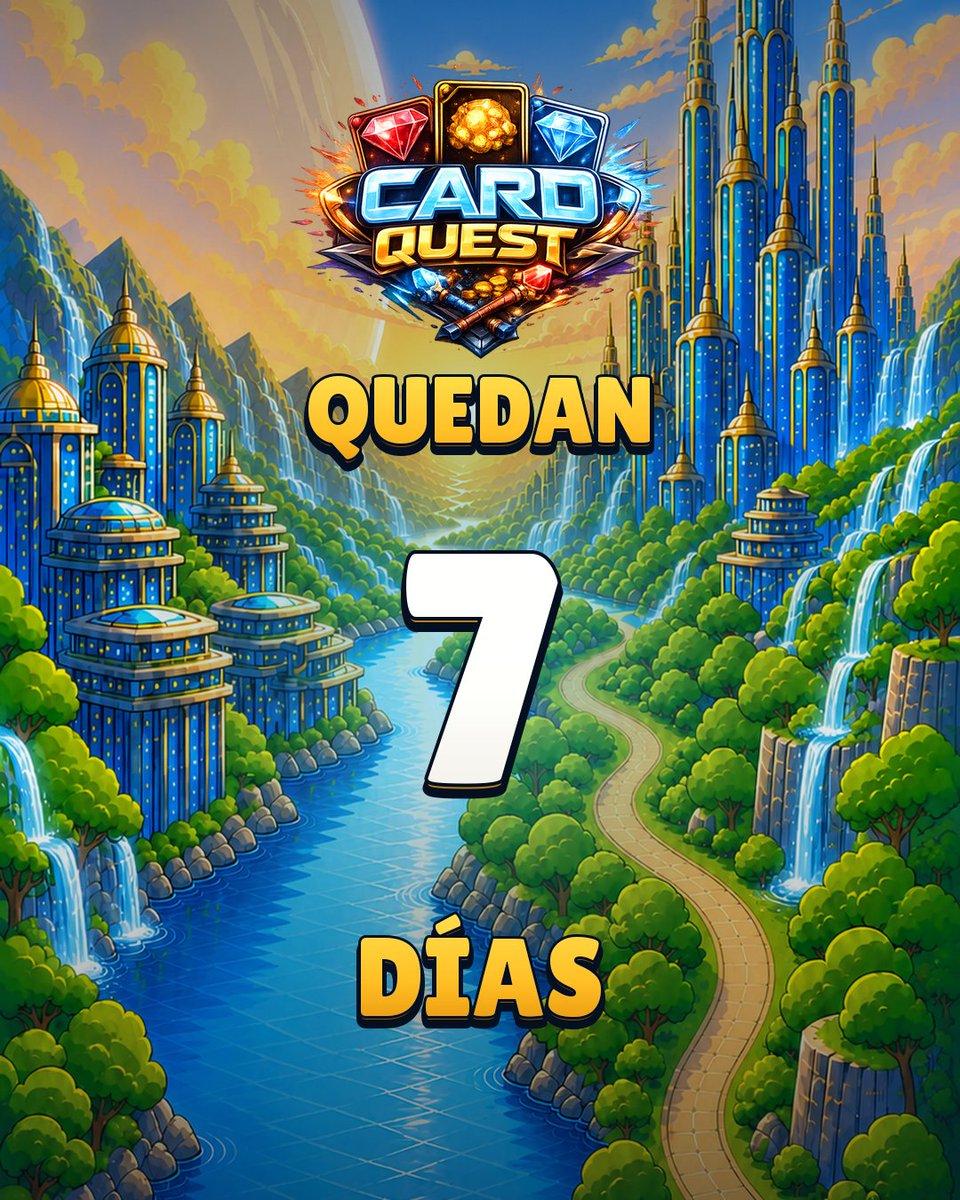 CardQuest_Game's tweet photo. ⏳ ¡Quedan solo 7 días!

El 1 de octubre comienza la aventura de CardQuest. 🌍👣🎴

¿Estás preparado para explorar, encontrar cofres y completar tu colección?

#CardQuest #IndieGame #MobileGaming https://t.co/Rsyl4AAQj2