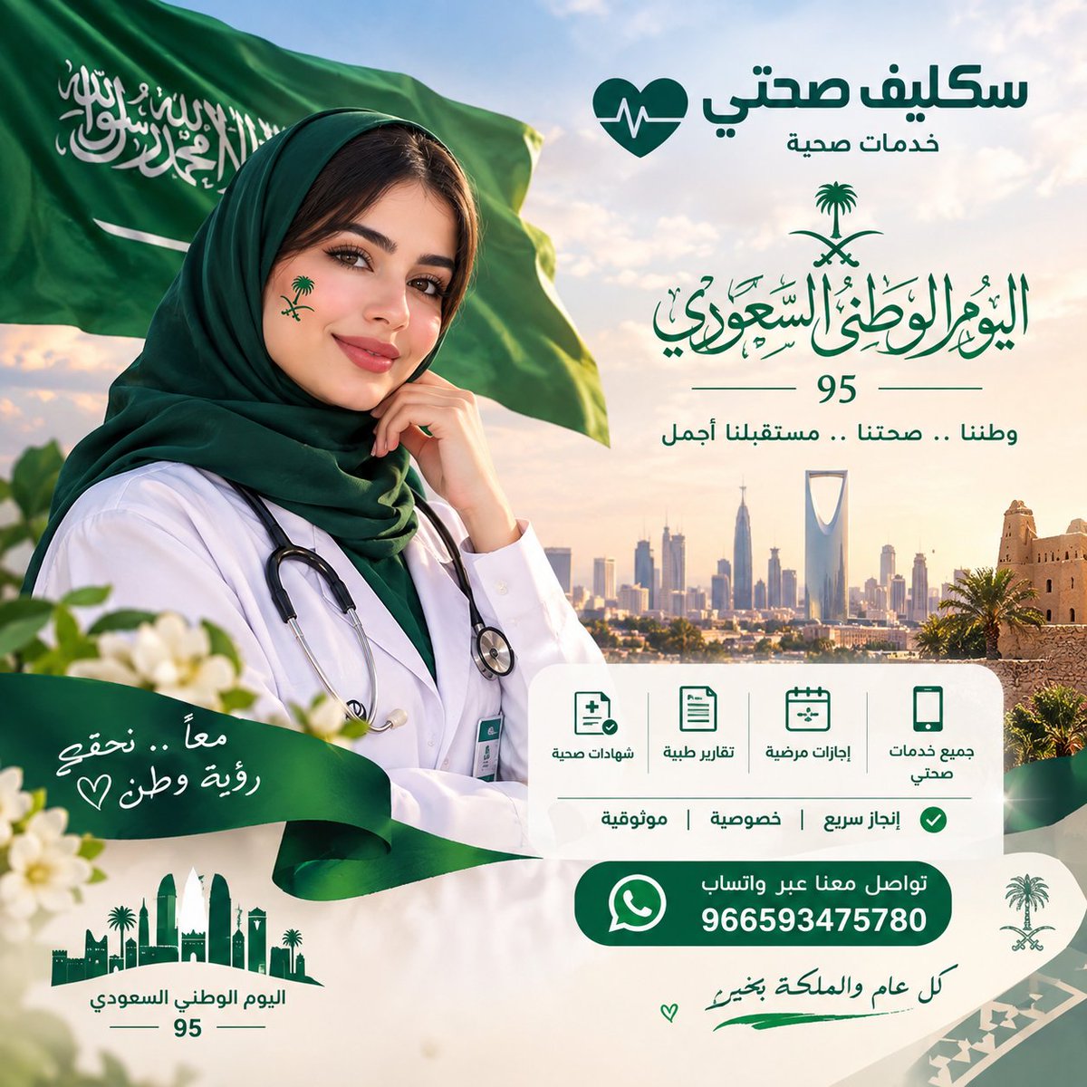 SklifSehati's tweet photo. 🇸🇦 سكليف صحتي | خدمات صحية

🩺 إجازات مرضية
📋 تقارير طبية
📄 شهادات صحية
📱 خدمات صحتي
🔖 خدمات موثقة بالباركود

⚡ سرعة في الإنجاز • خصوصية • موثوقية

📲 للتواصل عبر واتساب:
https://t.co/aeV1Ak3XhK

#اليوم_الوطني_السعودي_٩٦ 🇸🇦 https://t.co/y1xYQ8puPP