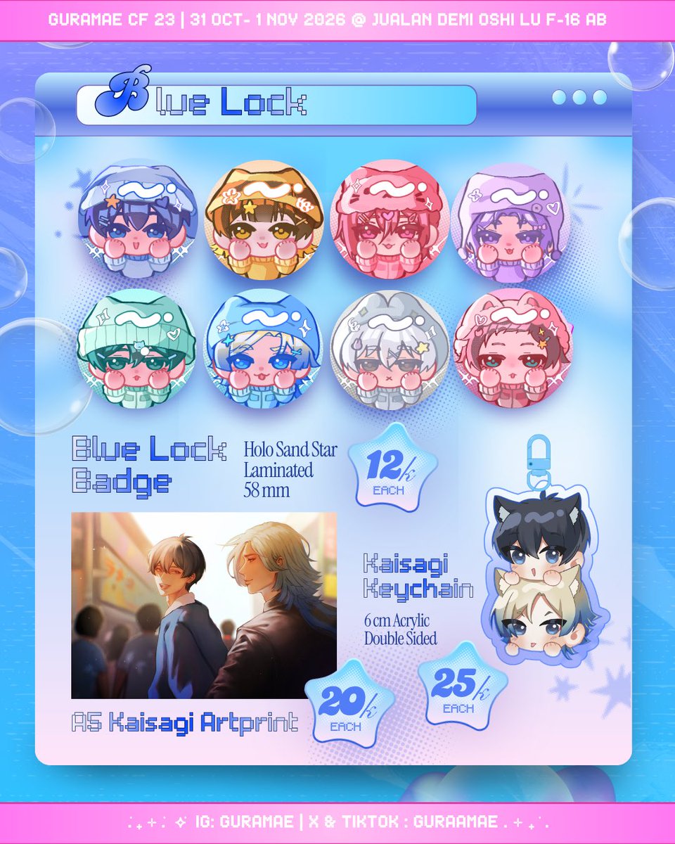 guraamae's tweet photo. [4/5] Blue Lock, Kaisagi

#CF23 #Comifuro23 #cf23catalogue https://t.co/EN2QQqjPMC