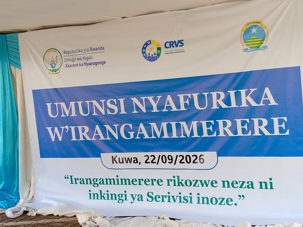 GMuhamoud's tweet photo. Live: Video aka ka ku rwego rw'akarere ka @Nyarugenge muri @Kimisagara_Sect hari kubera igikorwa cyo kwizihiza umunsi nyafurika w'irangamimerere, insanganyamatsiko,igira iti'Irangamimerere rikozwe neza ni Inkingi ya service inoze'. #Kimisagara irahembwa nk'umurenge wahizi Indi. https://t.co/NeOo0bxNLB