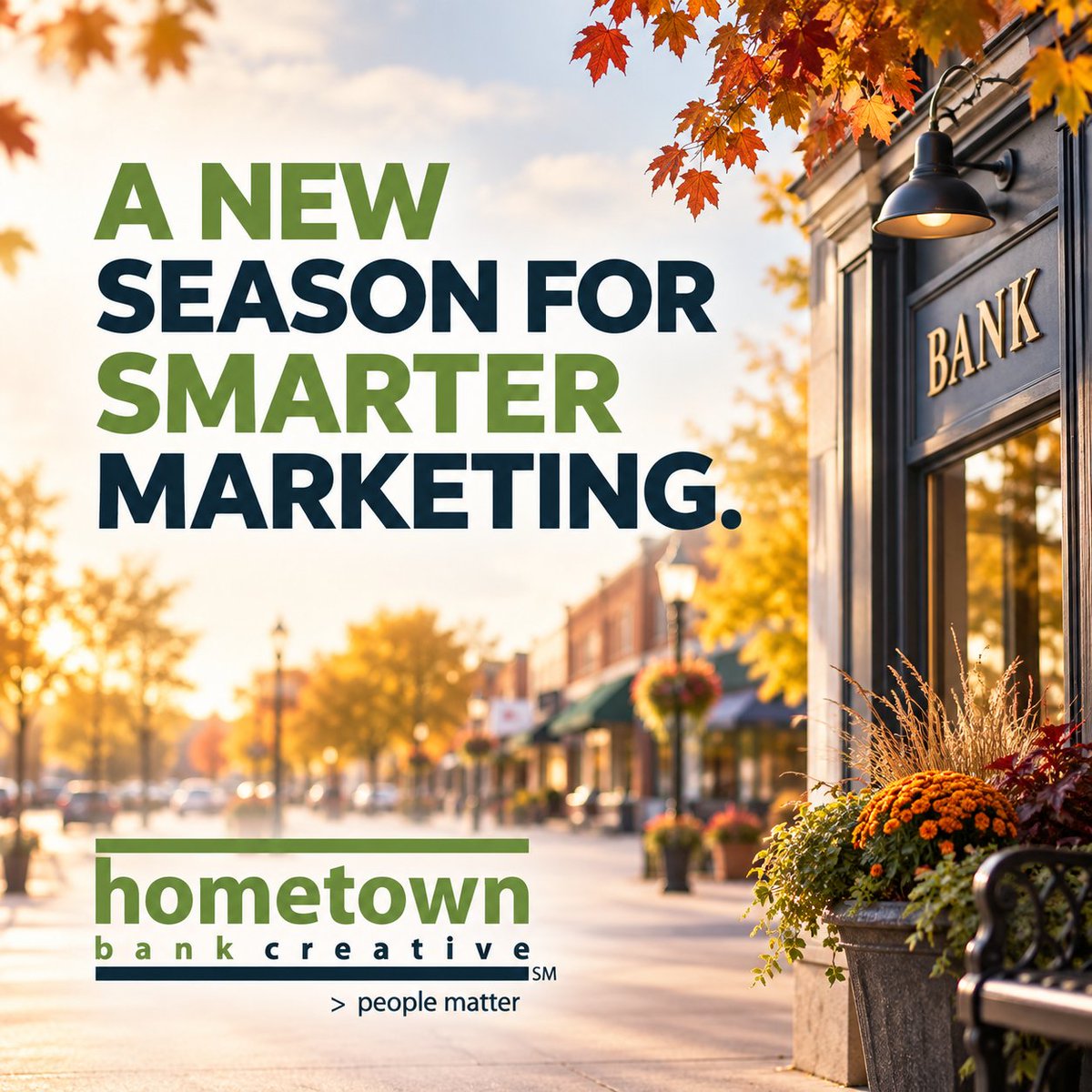 yourhbc's tweet photo. Fall is here, bringing a busy marketing season! 🍂 

From financial education to holiday campaigns, connect with customers through timely, local content. 

Here’s to smarter marketing this season!

#FirstDayOfFall #BankMarketing #CommunityBanking #HometownBankCreative https://t.co/br9e0mgIOK