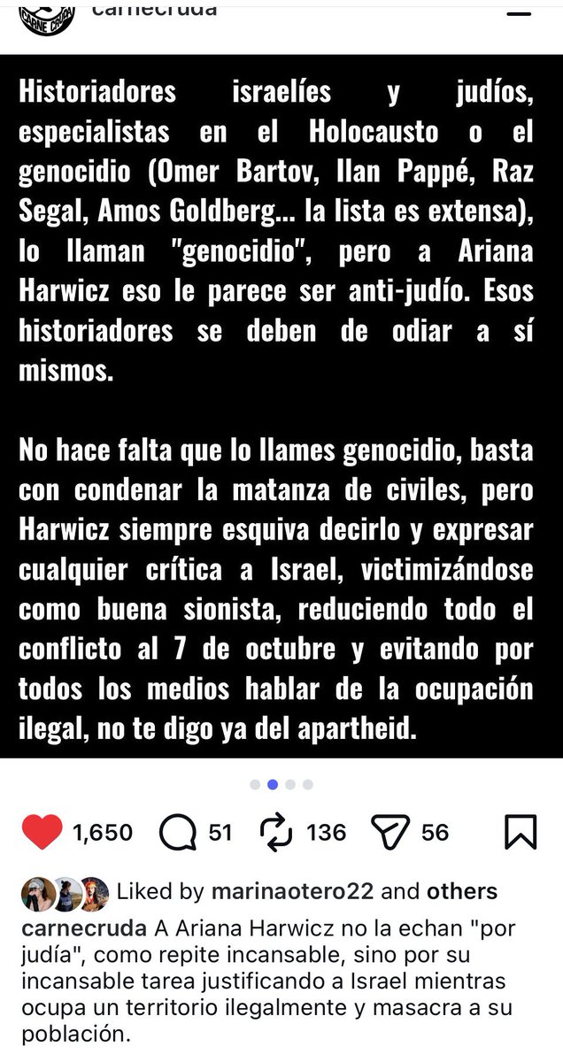 SilSterinPensel's tweet photo. De lo mejor que he leido sobre la escritora que avala el g3n0cidi0 y la decisión del Festival CulturAlh de retirarle la invitación. Y lo último q posteo sobre esto porque el colmo sería sacar d foco el sufrimiento Palestin0 por el merecido desaire a una si0nista 👏🏻👏🏻@Culturalh_ https://t.co/Qa5IuZvOBg