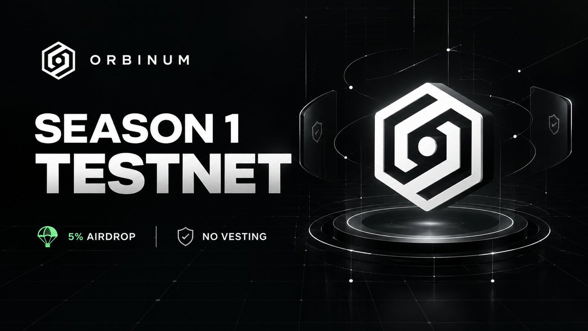 9Xvenom's tweet photo. 🪂 Orbinum Season 1 Testnet Is STILL LIVE

→ Airdrop Pool: 50M $ORB
→ Season 1: 20M $ORB
→ TGE: Full unlock
→ Vesting: None

@orbinumnetwork is running its Season 1 testnet with a 5% community airdrop pool.

How to farm 👇🏻 

1. Register

→ Open https://t.co/YJxOGvIf7G
→ Connect your social accounts
→ Claim the testnet faucet

2. Daily Check-In

→ Come back daily
→ Claim your ORB
→ Stay consistent

3. Complete Weekly Tasks

→ Block
→ Private Transfer
→ Unblock
→ Selective Disclosure

📌 Important notes: 

→ Season 1 has 20M $ORB allocated
→ Full TGE unlock with no vesting
→ Testnet is still live
→ Consistency matters more than doing everything in one day

❤️ Like
🔁 RT
🔖 Bookmark

Follow @9Xvenom for more.

NFA. DYOR.