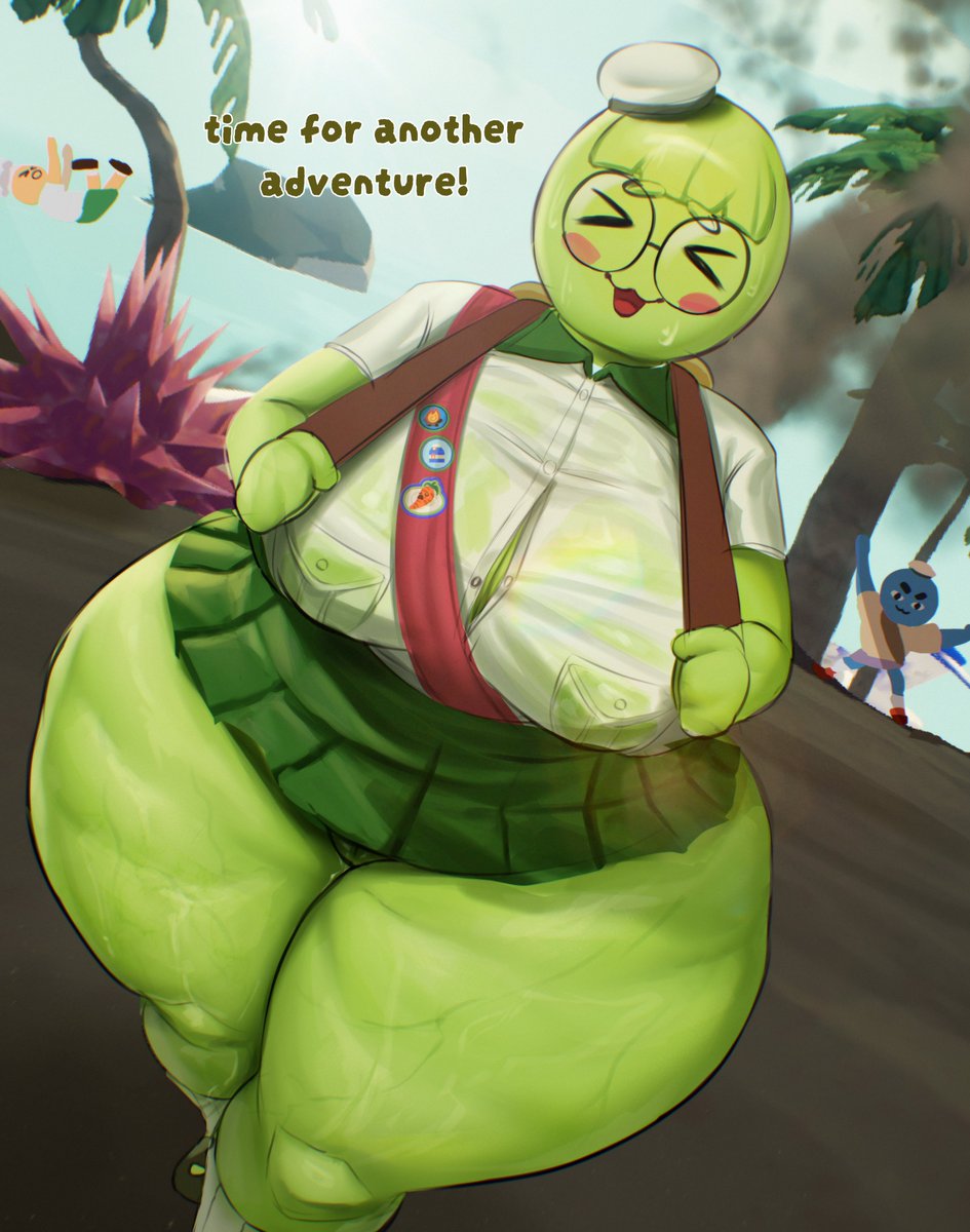 MidnightLeen's tweet photo. Peak-chan is ready for adv- ah, she didn't get past the second level, how unfortunate. 

Peak-Chan design by @/okchibi5 :)

(Nood &amp; variants on P!) https://t.co/nZHV3m2vuV