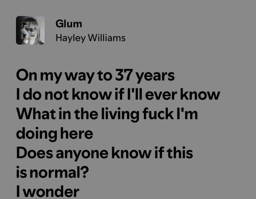 rakiew's tweet photo. hayley williams marcando sua idade em músicas https://t.co/boQqN5TXIX