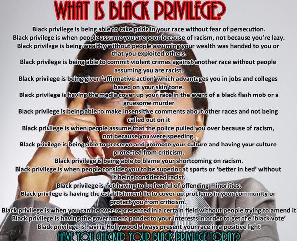Zeirdris's tweet photo. @bettenhoffen @EndWokeness Black privilege remains prevalent today. https://t.co/ofuEuL7LFq