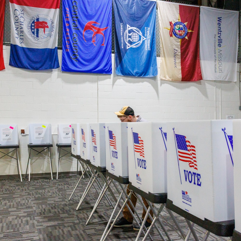 sccmo's tweet photo. Absentee voting by mail or in person at the St. Charles County Election Authority begins today, September 22 for the November General Election. 🗳️

More details at https://t.co/AdnamiCalg https://t.co/jmGC7hRYib