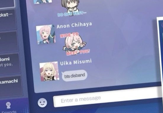 nyasakiko's tweet photo. Theres 3 possibilites 
1.uika being bts hater
2.uika being mygo/anontomo hater
3.uika announcing avemujica disband nonchalantly to mygo members for nk reason https://t.co/Pquf2WJ2KP