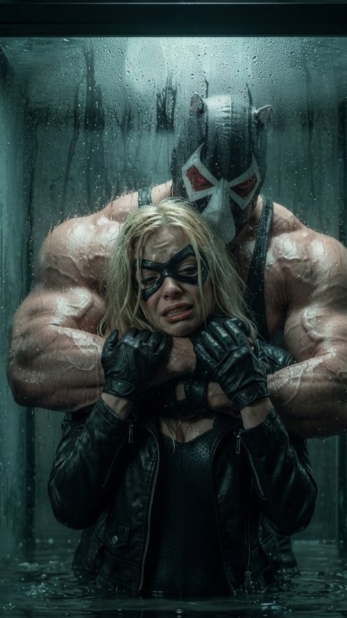 heroineperil66's tweet photo. Nowhere to move. Nowhere to kick. Bane pressed her against the glass, pinned her wrists. Dinah fought until she couldn't. Then she went slack. He didn't gloat. Just kept going. 😈

Full video on Patreon: https://t.co/d1bE0K4i2d

#BlackCanary #Superheroine #Ryona #NSFW https://t.co/besX098N7V