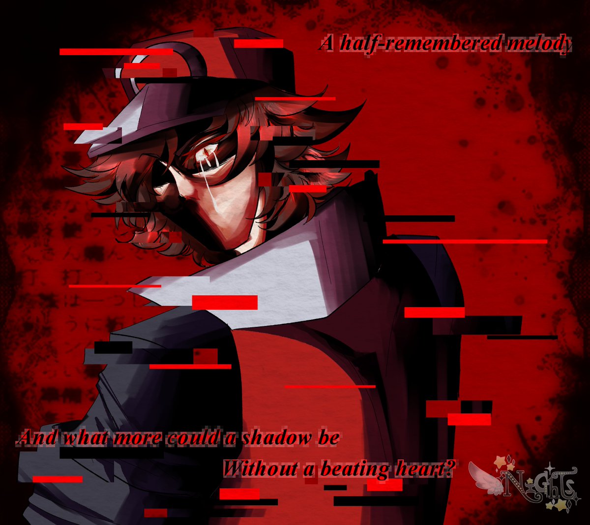 NIGHTSinDREAMS's tweet photo. "Now the tales told are reflections of stars."
Vague Pokepasta idea of the "second" Red (FR/LG) realizing he is an imitation of the first one (may or may not be stuck with second Red), now desperate to keep both their memories alive.
#pokepastaoc https://t.co/djemAAEQGH