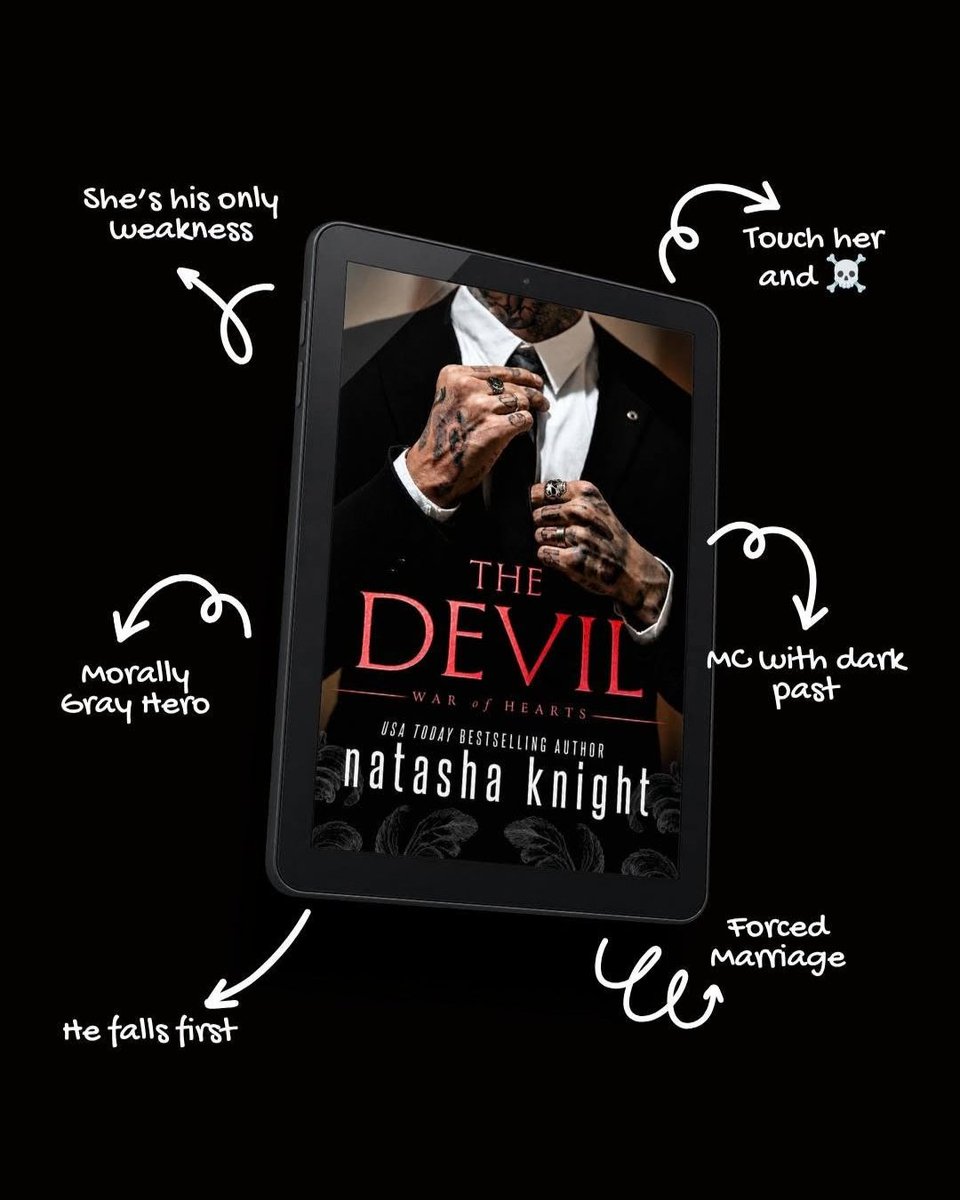 Darkromanceara's tweet photo. ⭐⭐⭐⭐🌙

📖 The Devil
📚 War of Hearts 3
@NatashaKnight13 

I loved Jet &amp; Amal. The chemistry, the protectiveness, the possessiveness, the touch-her-and-die vibe… They’re both damaged and know what it feels to be unwanted, somehow they become what the other needs.#books https://t.co/bXVZg2YVy8