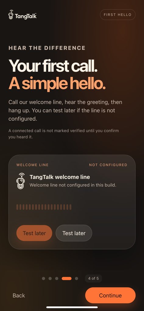 Michelangeloxch's tweet photo. Urgently update your TangTalk on iOS, he said! Update 5.0.25 is out! This is just a greeting of the initial screen. It looks very cool! Respect to the developer 📱❤️ https://t.co/5nuBbQ1ivn