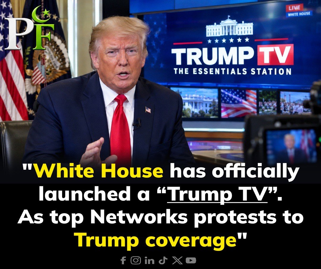 ali2k9_ali's tweet photo. 📢 ⚠️ The White House launched a “Trump TV” video stream on Monday, days after President Donald Trump banned CNN, MS NOW and Politico from the White House.

https://t.co/jKj4jffiS4

#Trump #TrumpTV #TrumpNews #usa #CNNInternational #FoxNewsLive #NYC #washingtondc #WhiteHouse #UN https://t.co/koxnSohgAy