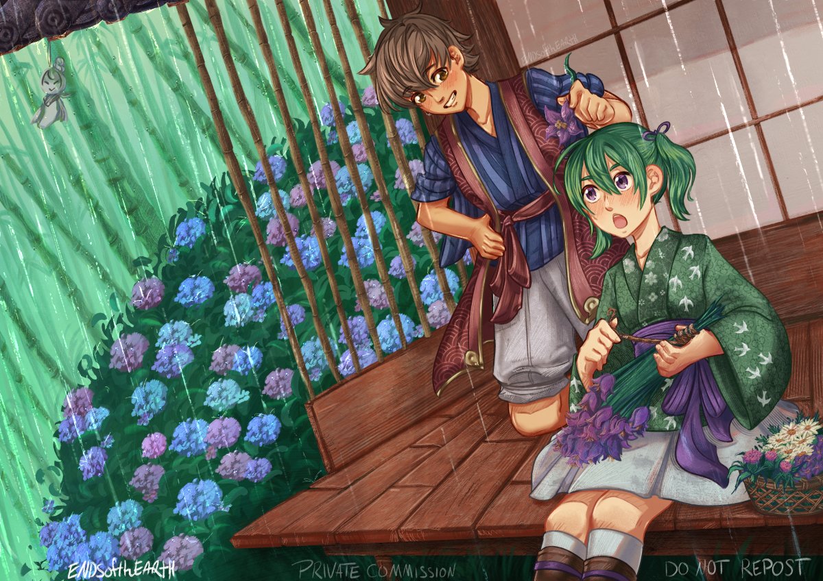 endsofthearth's tweet photo. Kiragi and Midori coммission for @CaptCarrotCake https://t.co/6eDSorNDuN