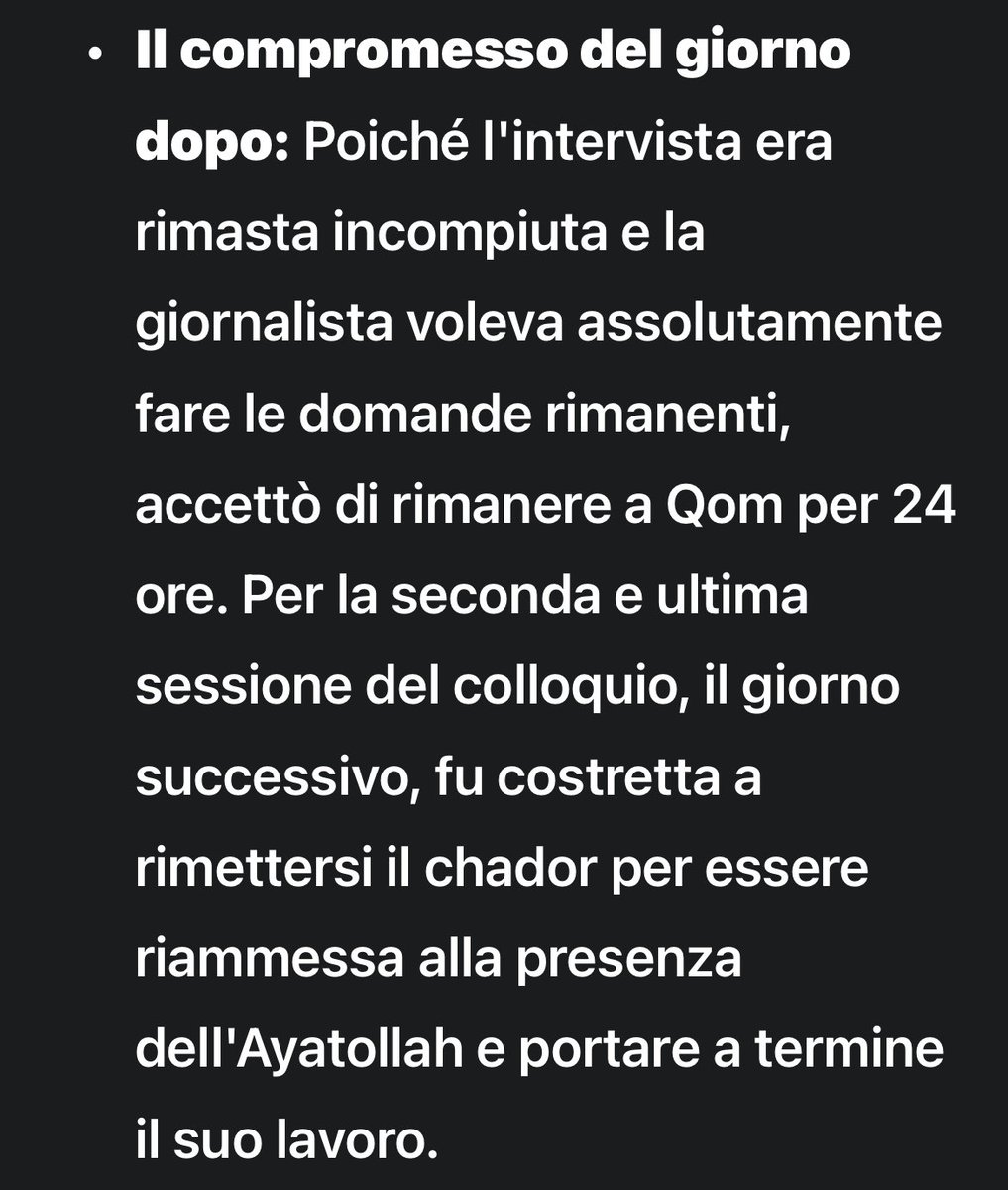 anterelli's tweet photo. @maurorizzi_mr Per finire l’intervista accettò di rimettersi il chador. https://t.co/en3267gaxA
