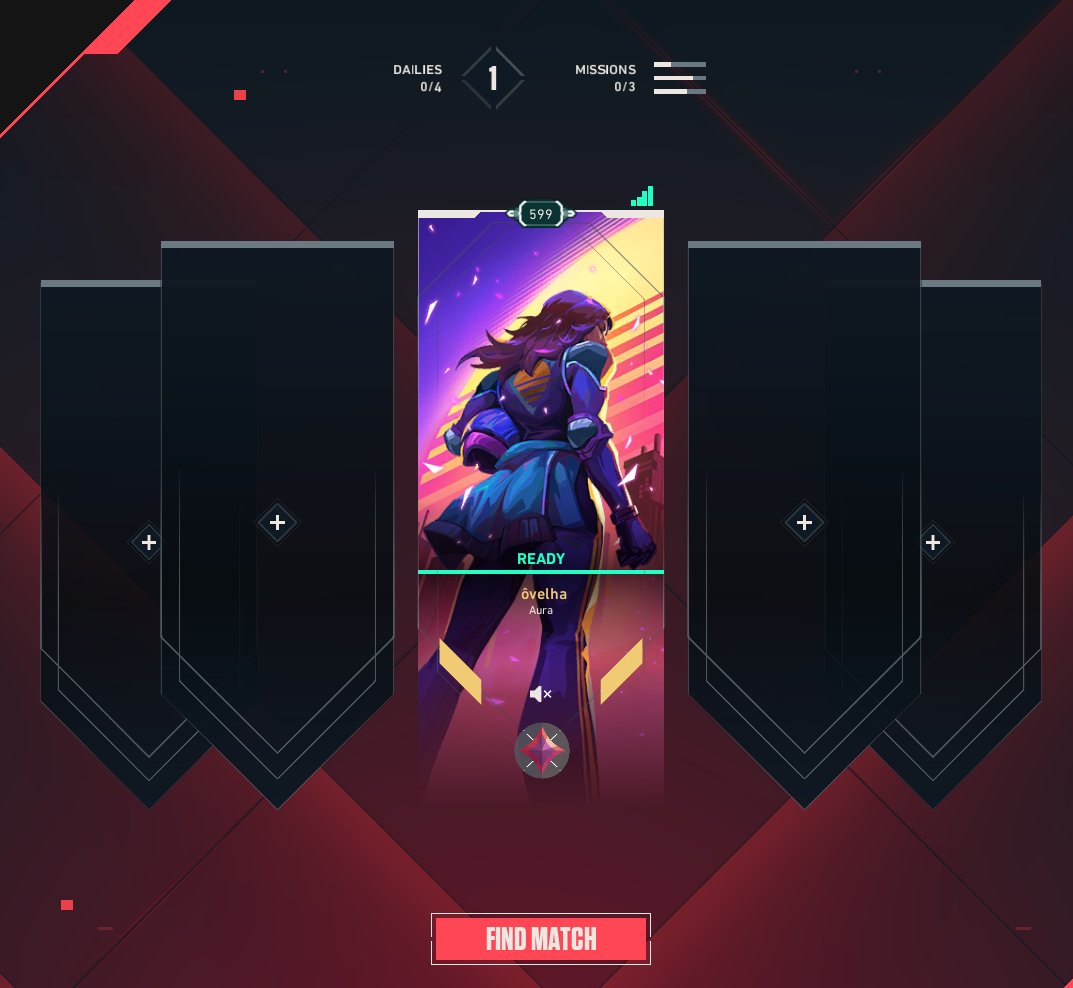 0velhaa's tweet photo. a AURA que tá o lobby do valorant agora... ACERTO RIOT GAMES! https://t.co/23FOBfot2f